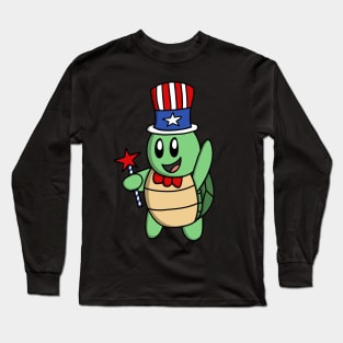 July Fourth Turtle Long Sleeve T-Shirt